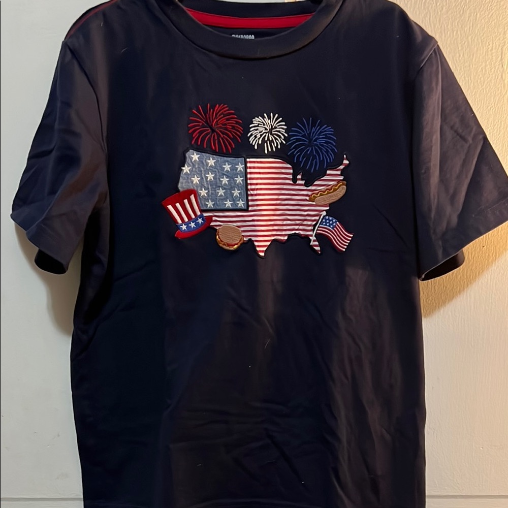 Patriotic Kids T-Shirt - Navy Blue
